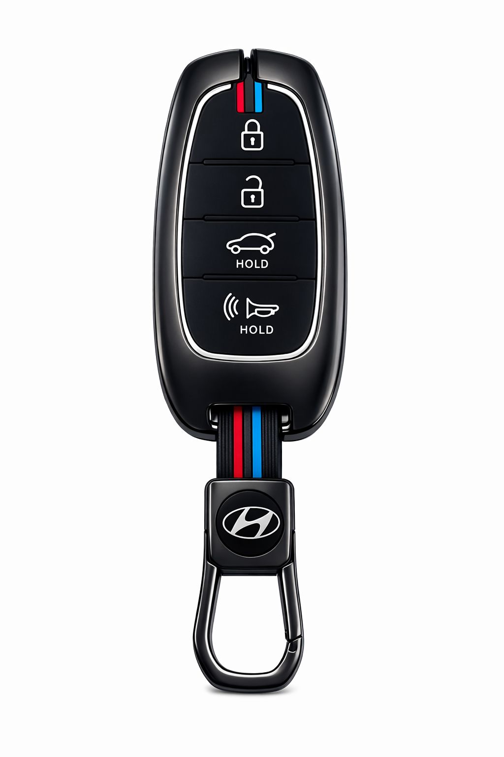 DRIVO Premium Metal Car Key Cover for Hyundai – Anti-Rust Remote Key Case with Full Protection – Scratch & Shock Resistant – Compatible with Hyundai  Tucson / Elantra / Sonata / Santa Fe 4-Button Key